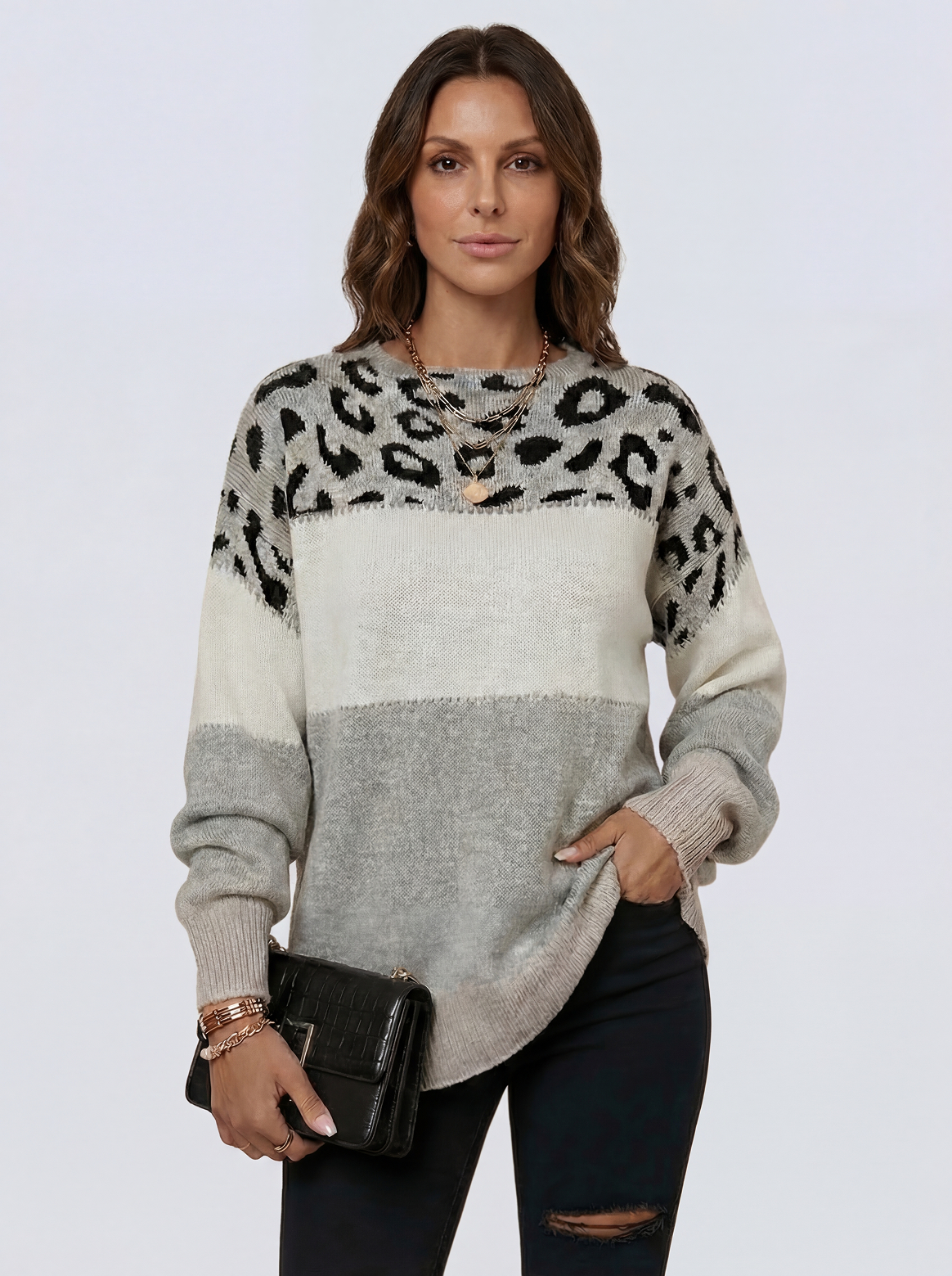 The Cheyenne | Leopard Print Suéter