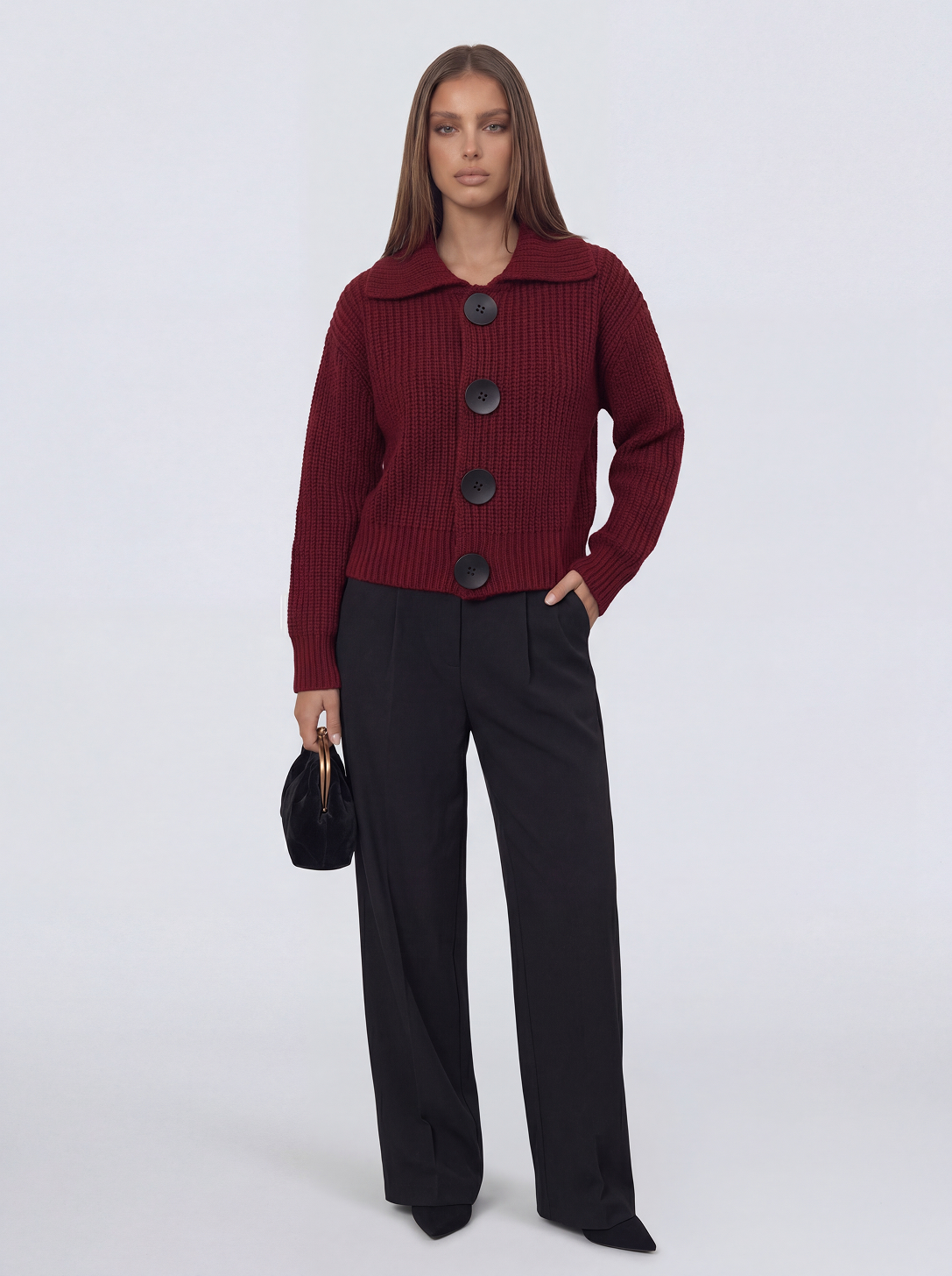 The Valenza | Cardigan Button-Front Knit