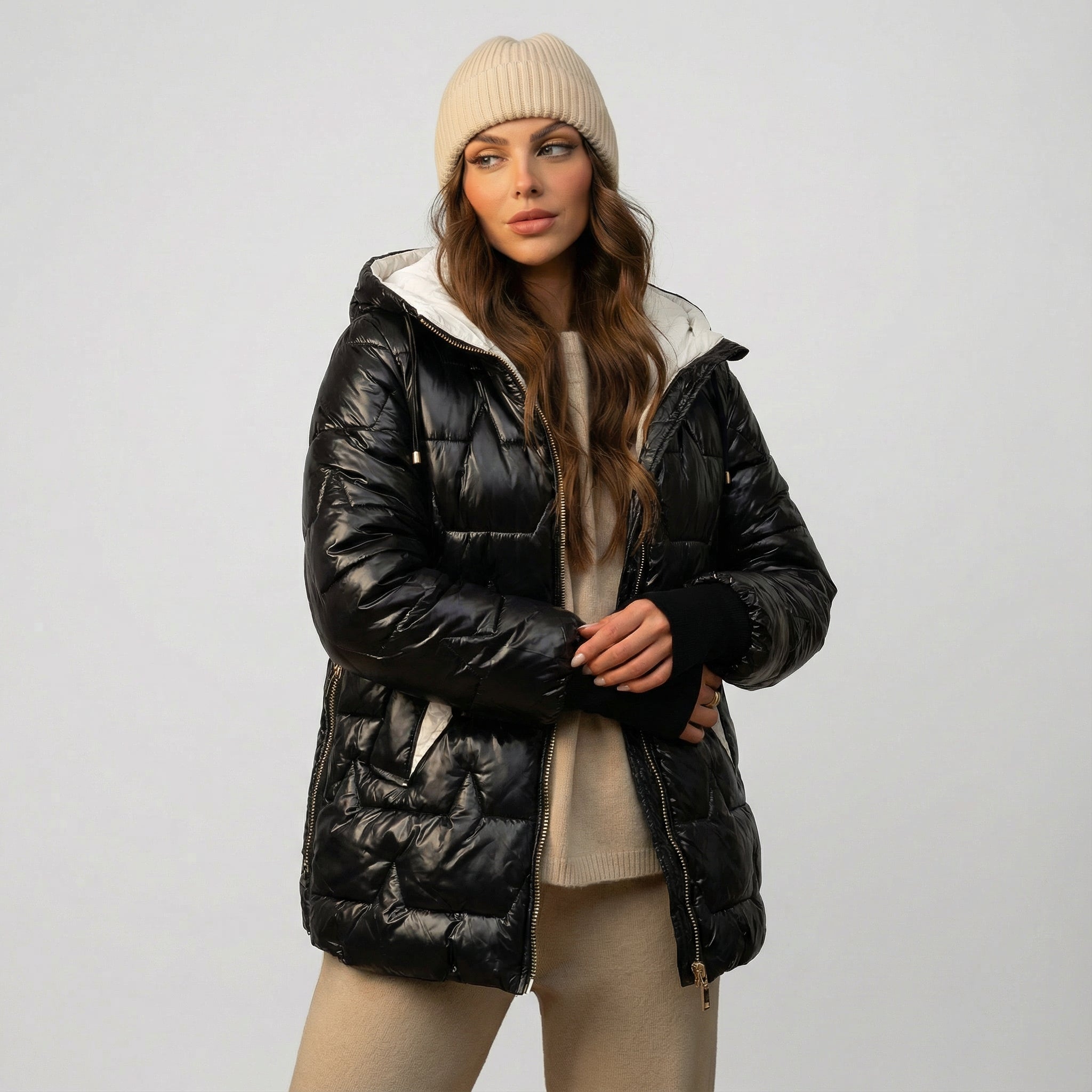 FERRERO™ | Elegante abrigo de invierno acolchado