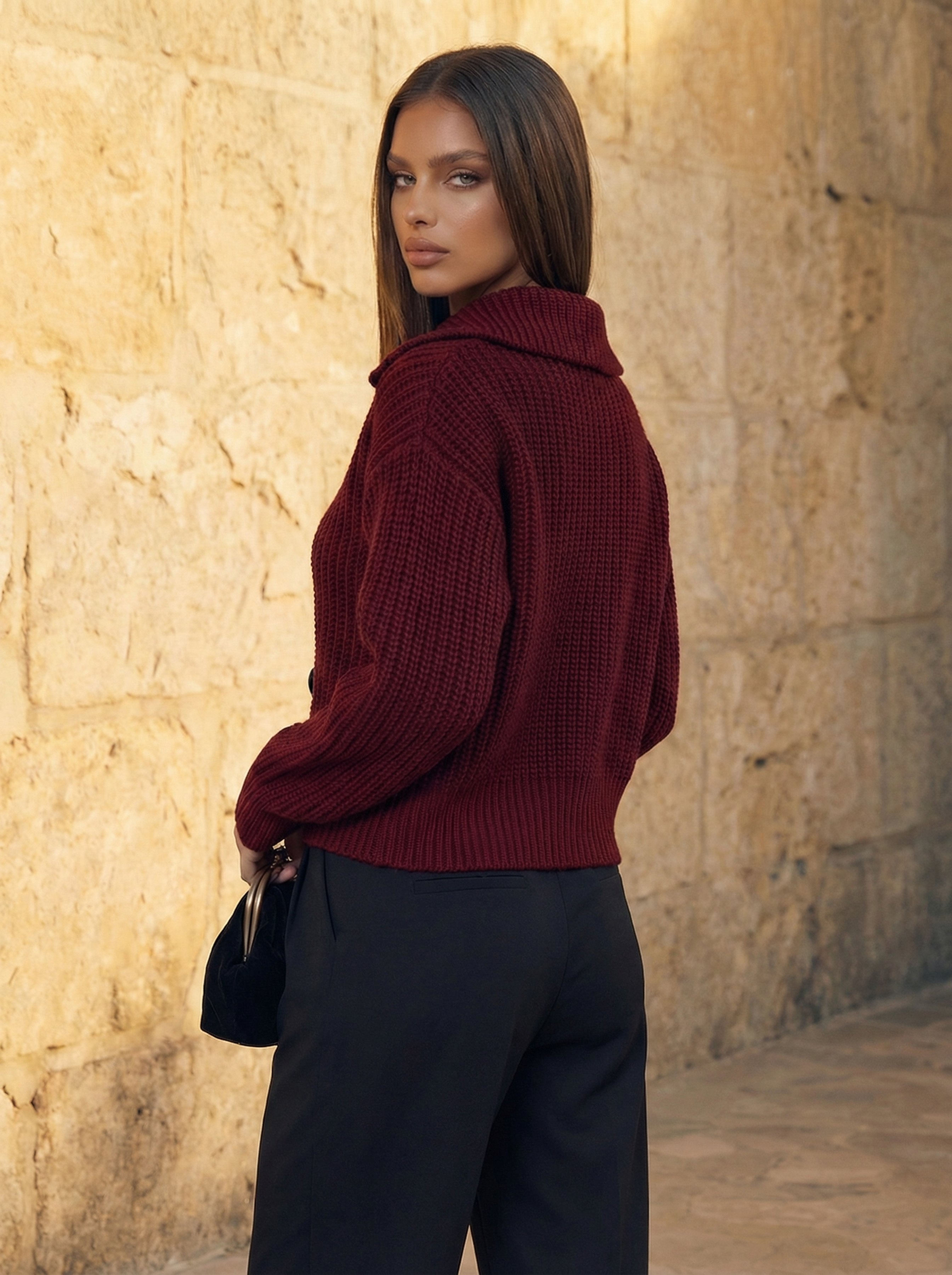 The Valenza | Cardigan Button-Front Knit