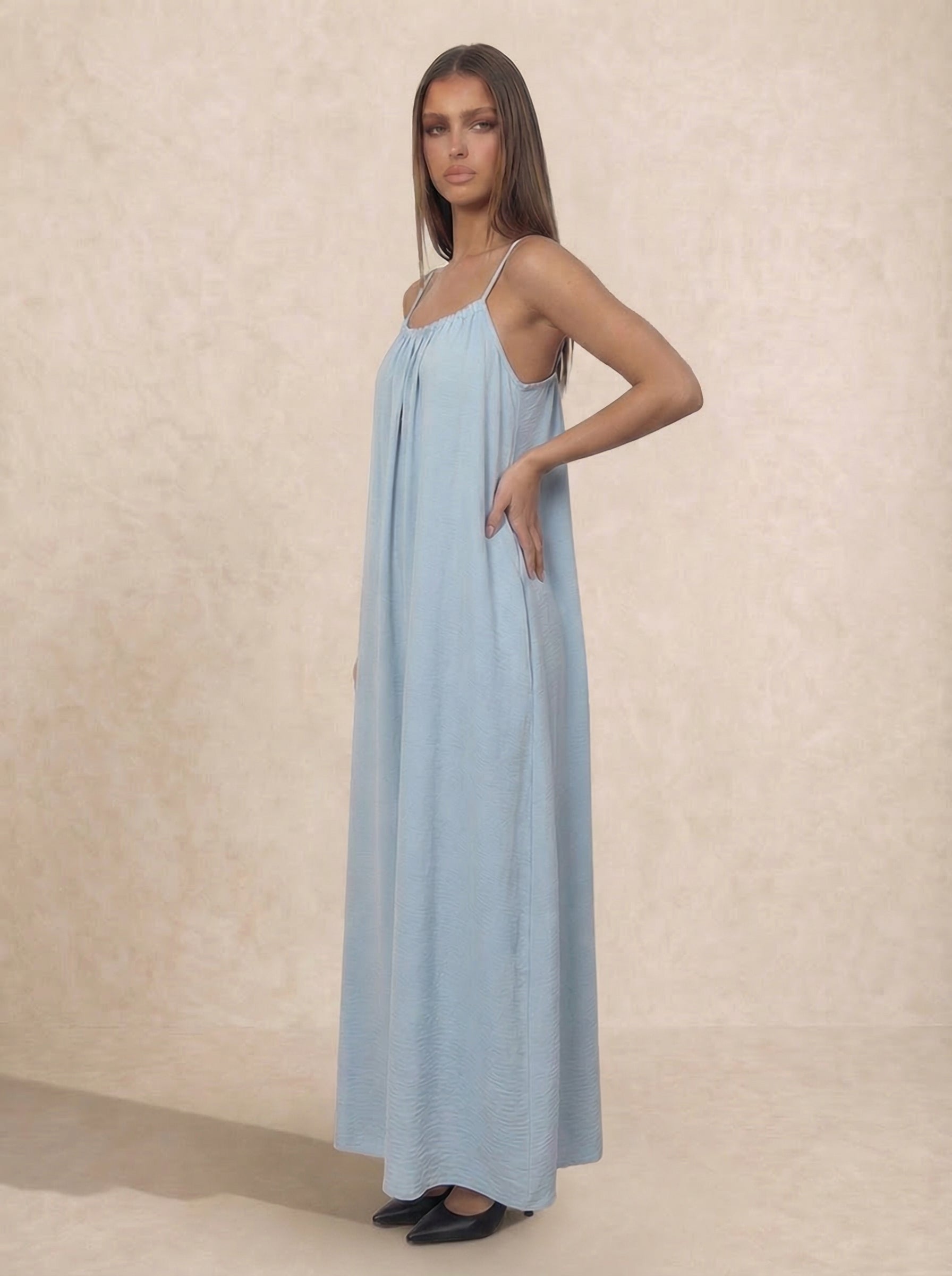 The Casa | Vestido largo de lino