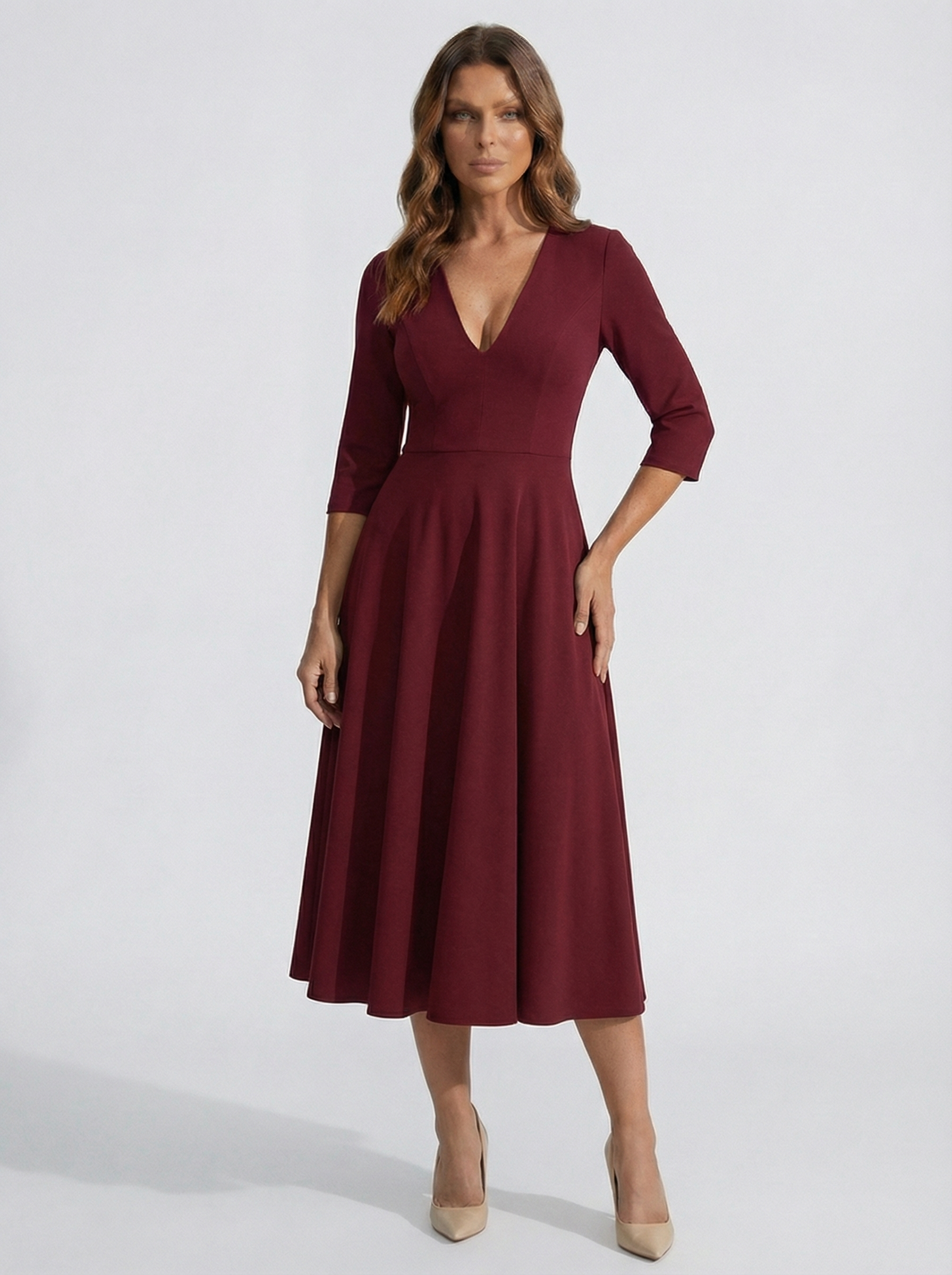 The Chiara | Vestido burdeos Lorenza Selection