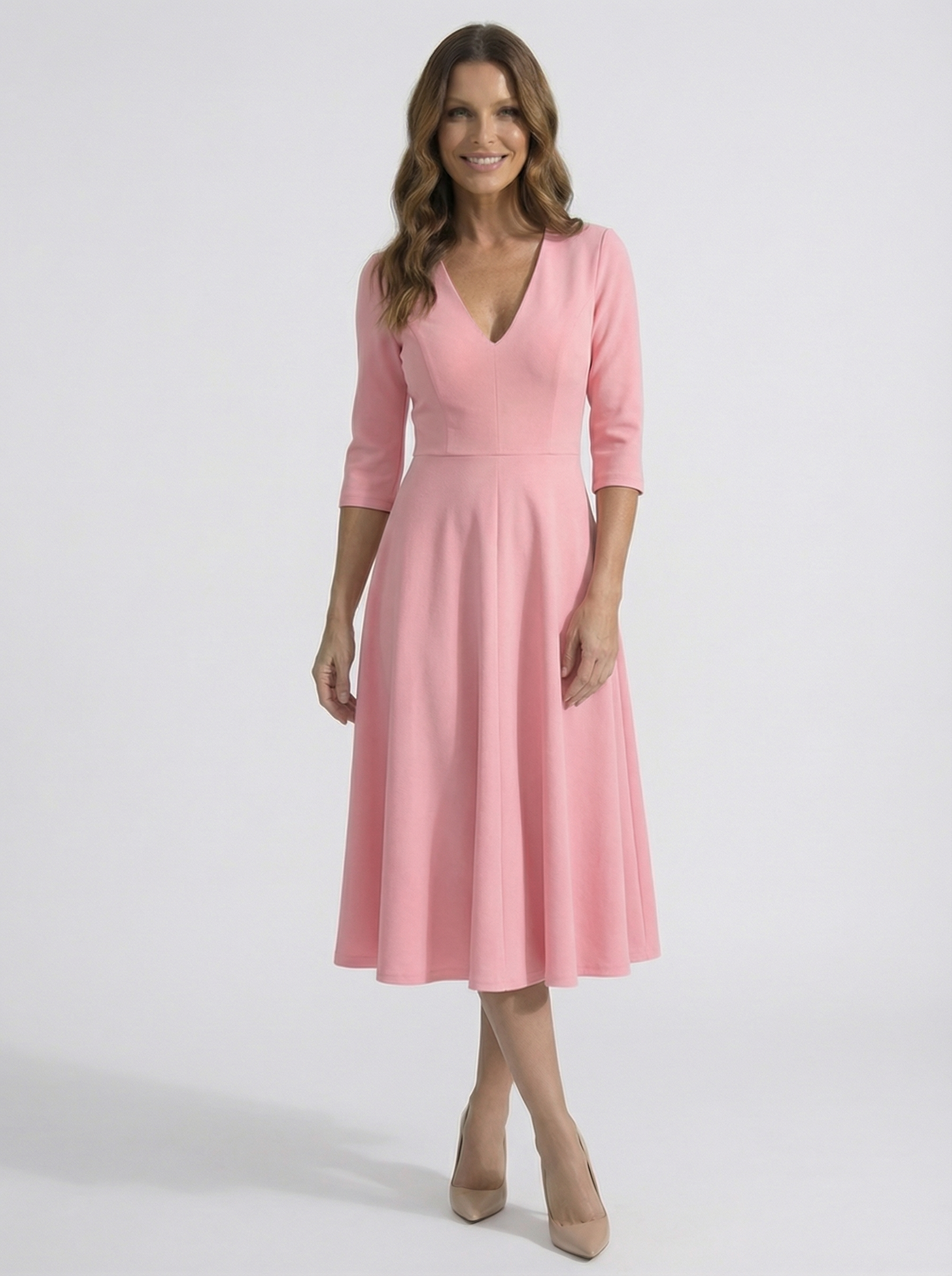 The Chiara | Vestido rosa palo Lorenza Selection