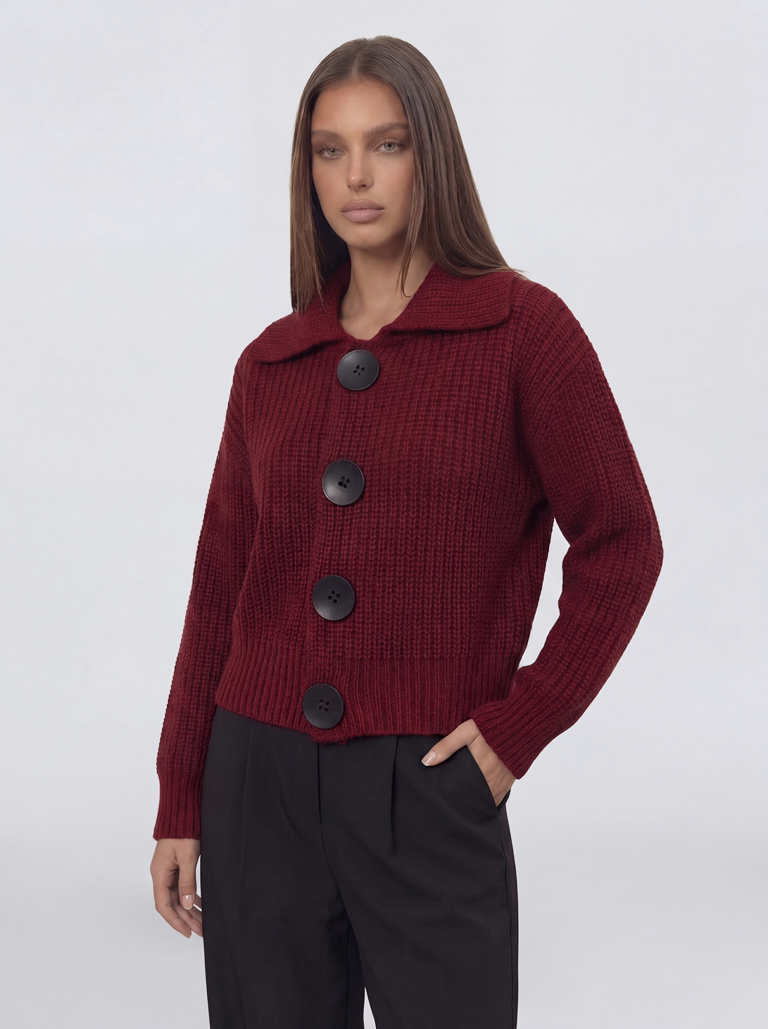 The Valenza | Cardigan Button-Front Knit