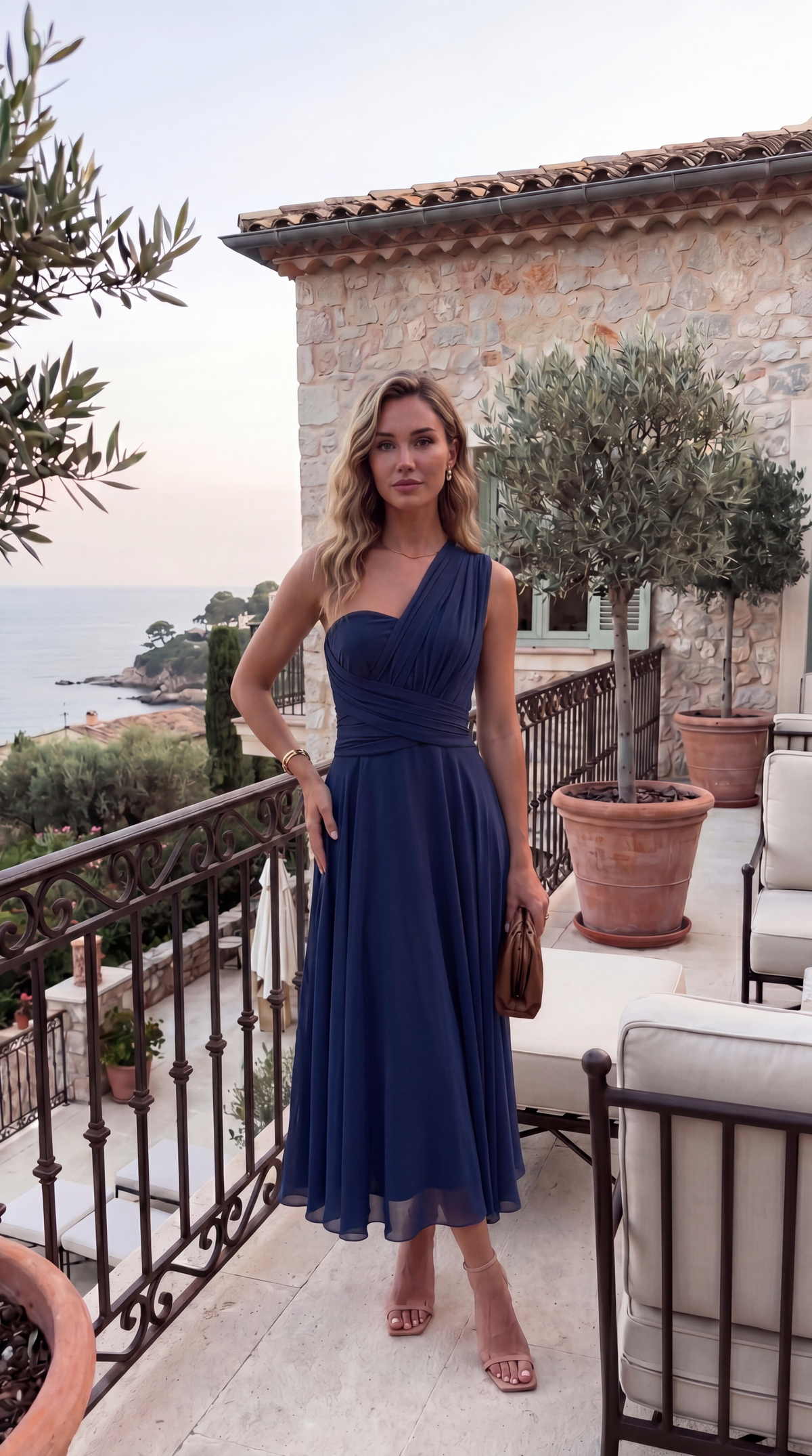 The Murano | Vestido multiposición azul marino