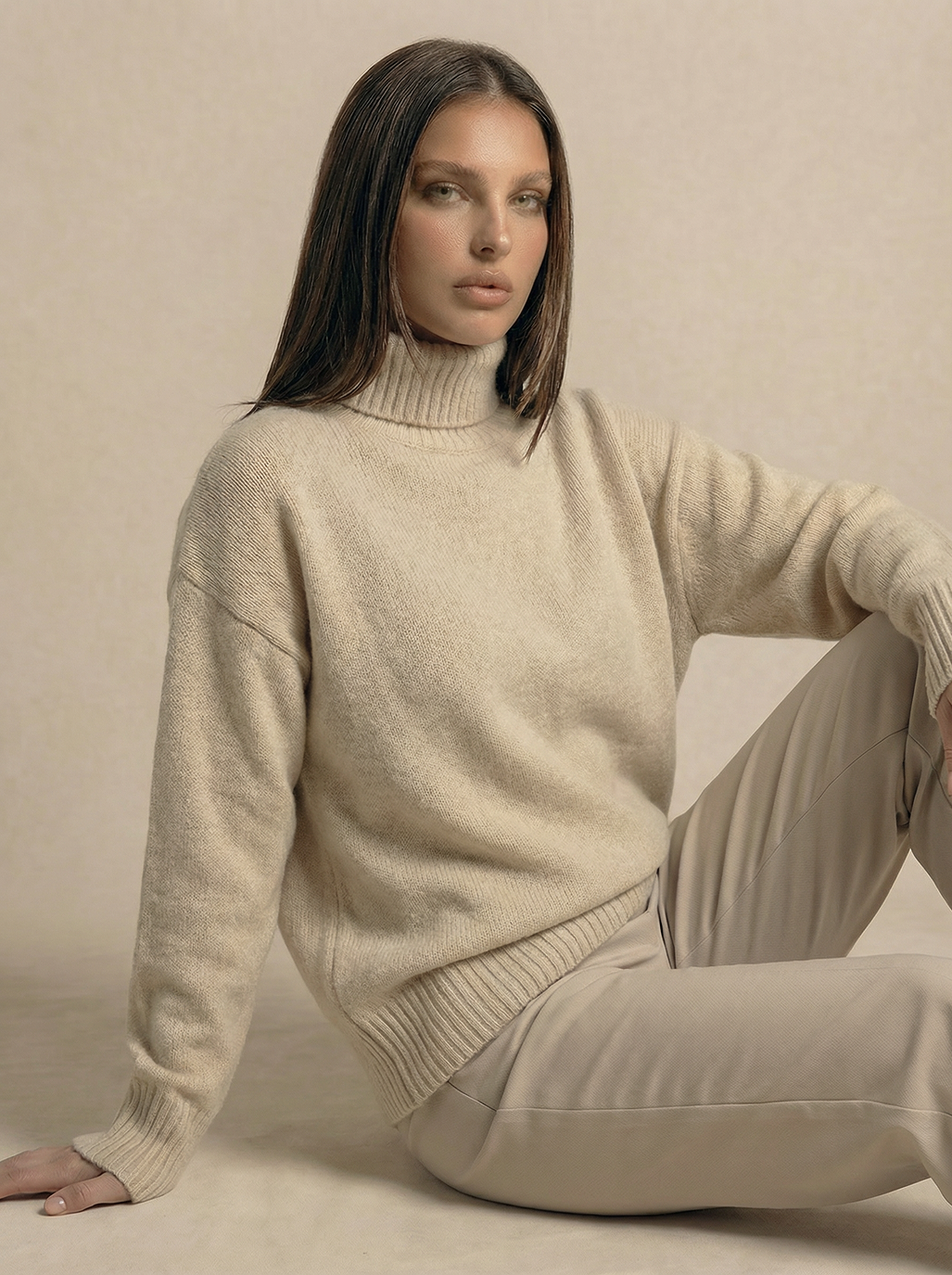 The Aura | Suéter Ribbed Turtleneck Knit