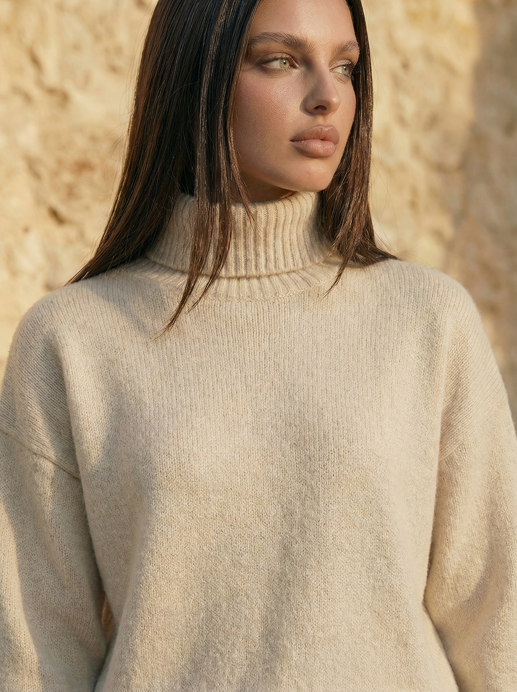 The Aura | Suéter Ribbed Turtleneck Knit