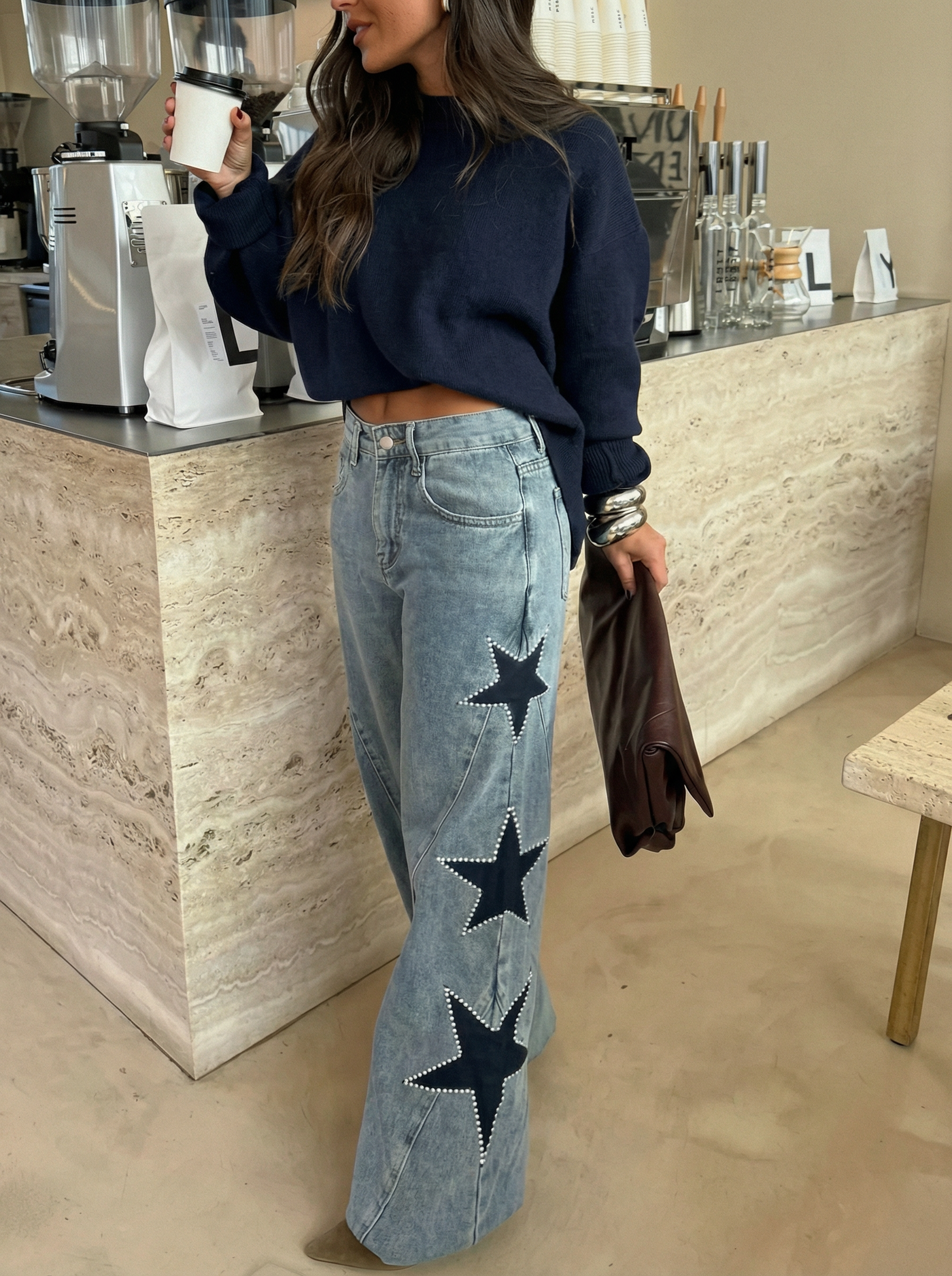 Star Wide-Leg Jeans | Limited Edition