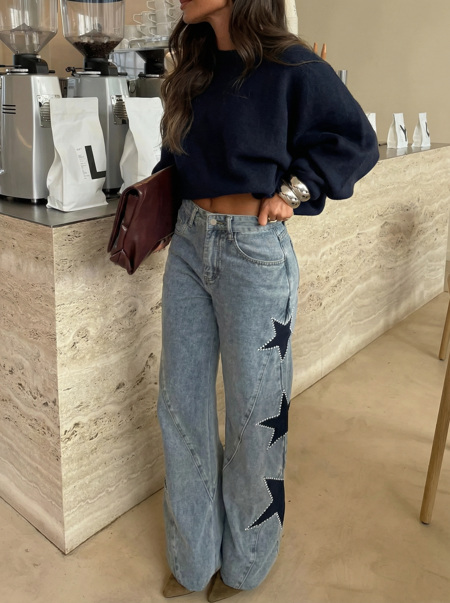 Star Wide-Leg Jeans | Limited Edition