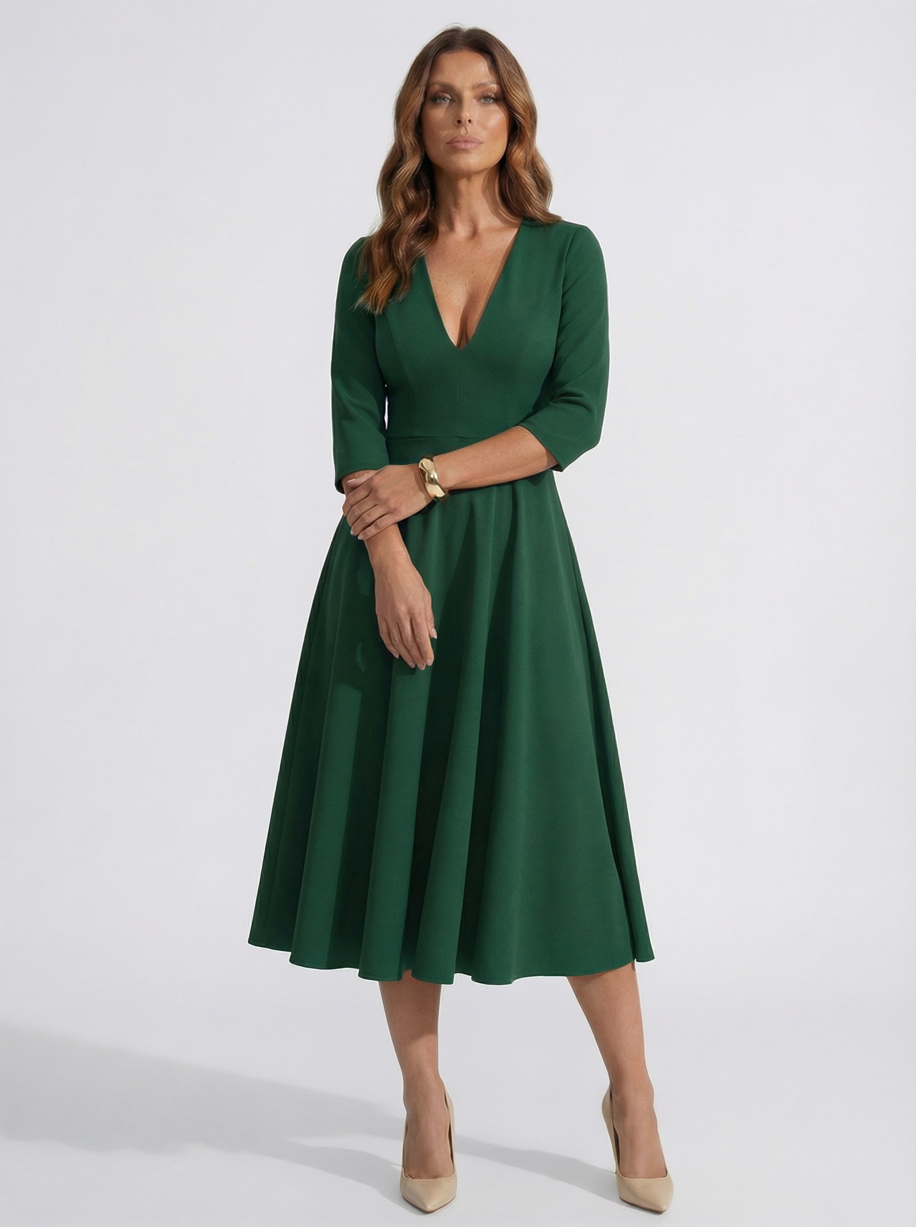 The Chiara | Vestido verde esmeralda Lorenza Selection