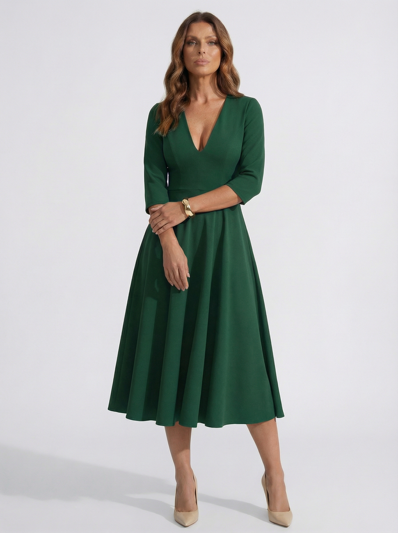 The Chiara | Vestido verde esmeralda NUA Selection