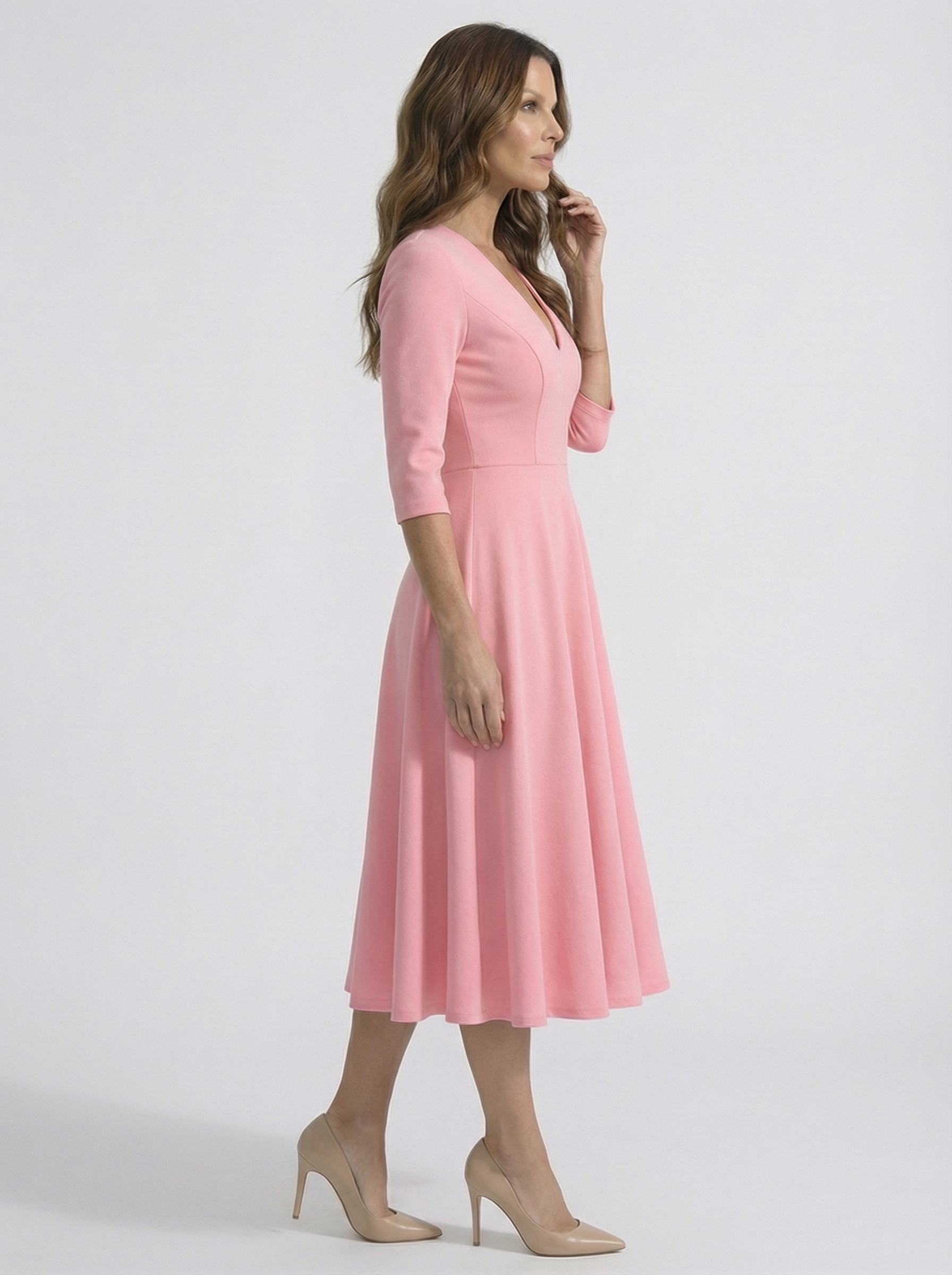 The Chiara | Vestido rosa palo Lorenza Selection